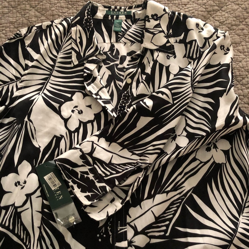 100% cotton Ralph Lauren button front shirt